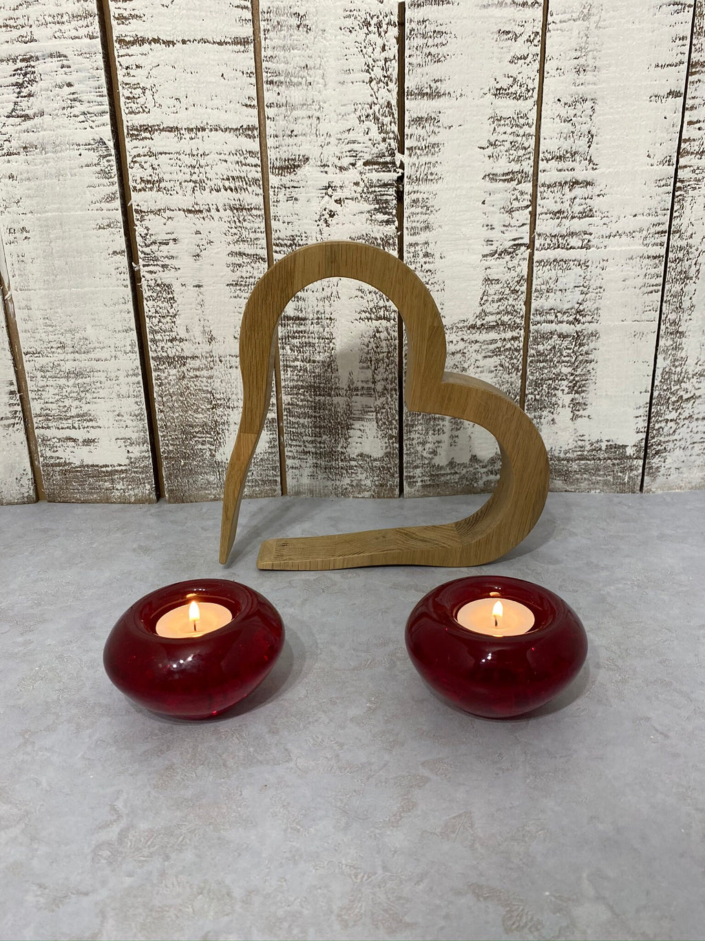Scottish Oak Hollow Heart Ornament: Contemporary Wood Decor