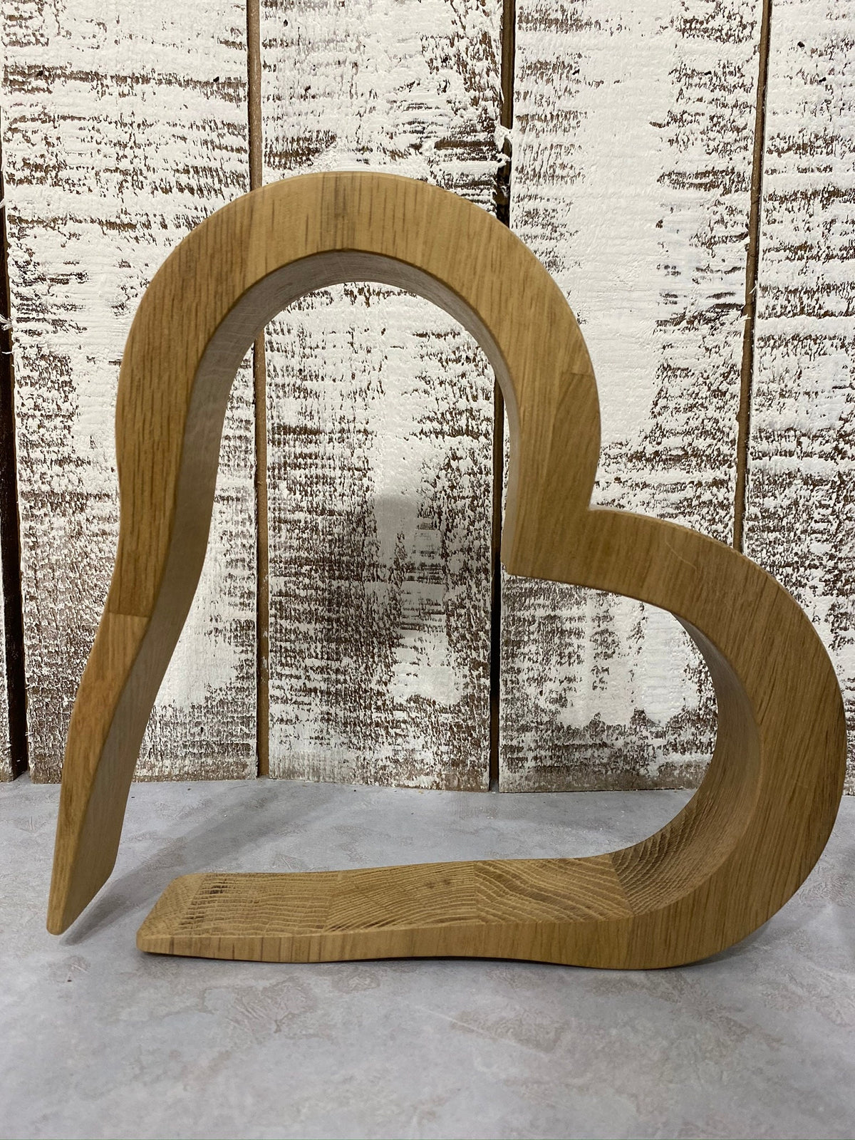 Scottish Oak Hollow Heart Ornament: Contemporary Wood Decor