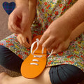 Shoe lace training aid