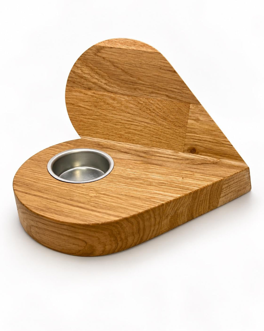 Handmade Oak Heart Tealight Holder – Rustic Wooden Candle Holder, Scottish Oak Home Décor, Romantic Gift, Wedding & Anniversary Gift