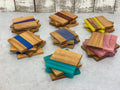 Oak and Resin Coasters set of 2