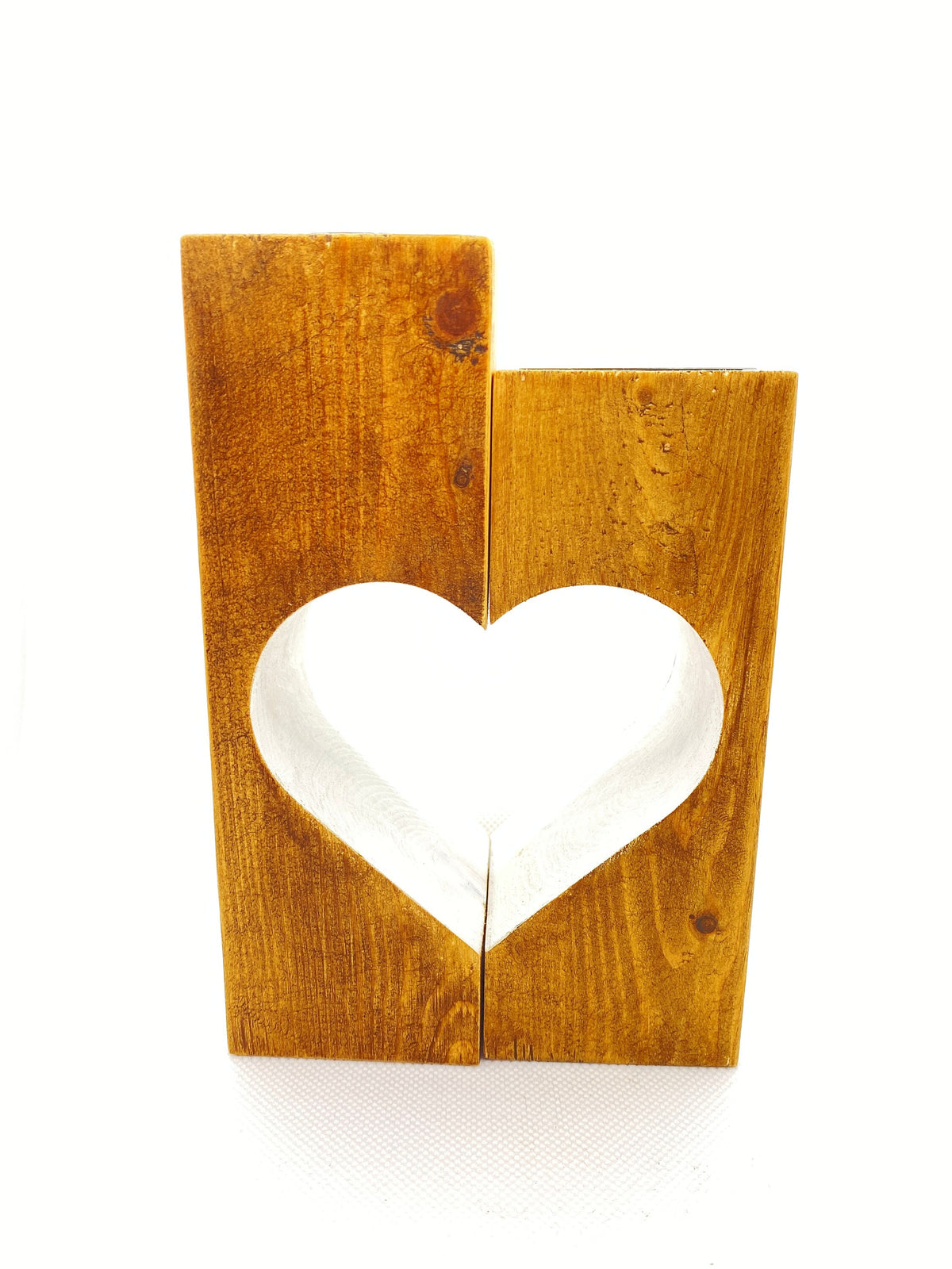 Heart candle holder duo