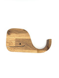 Handmade Wooden Whale Phone Stand | Oak Mobile Phone Holder | Whale Desk Accessory | Unique Wooden Gift | Rustic Phone Dock